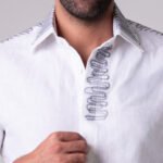 WHITE Embroidery LINEN