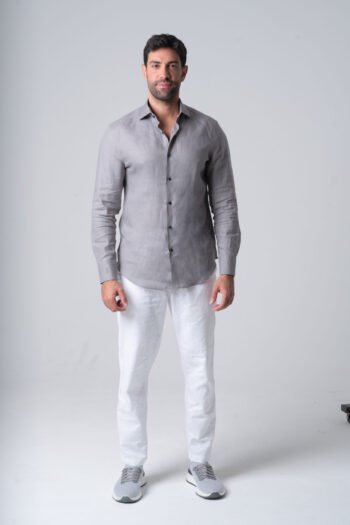 Grey Plain Linen